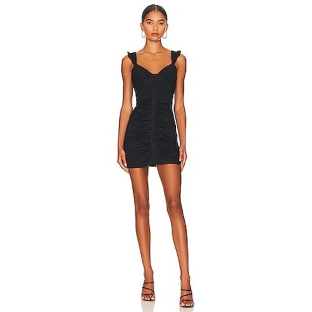 More to Come Isla Bustier Dress in Black Size Medium Revolve